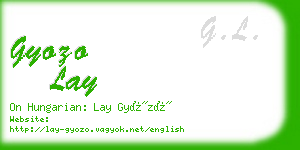 gyozo lay business card